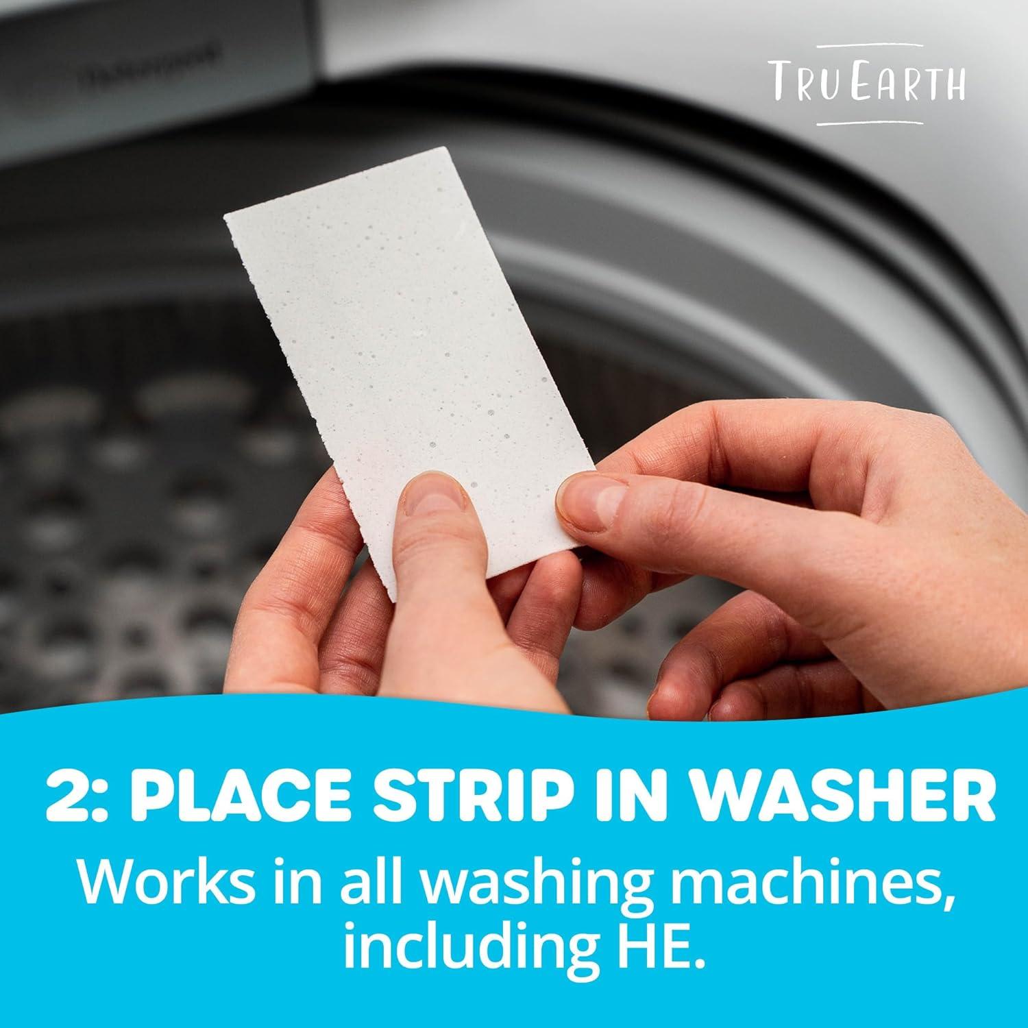 image:imageTru Earth Compact Dry Laundry Detergent Unscented Up to 64 Loads 32 Sheets Liquidless Detergent Travel Packaging May VaryFresh Linen