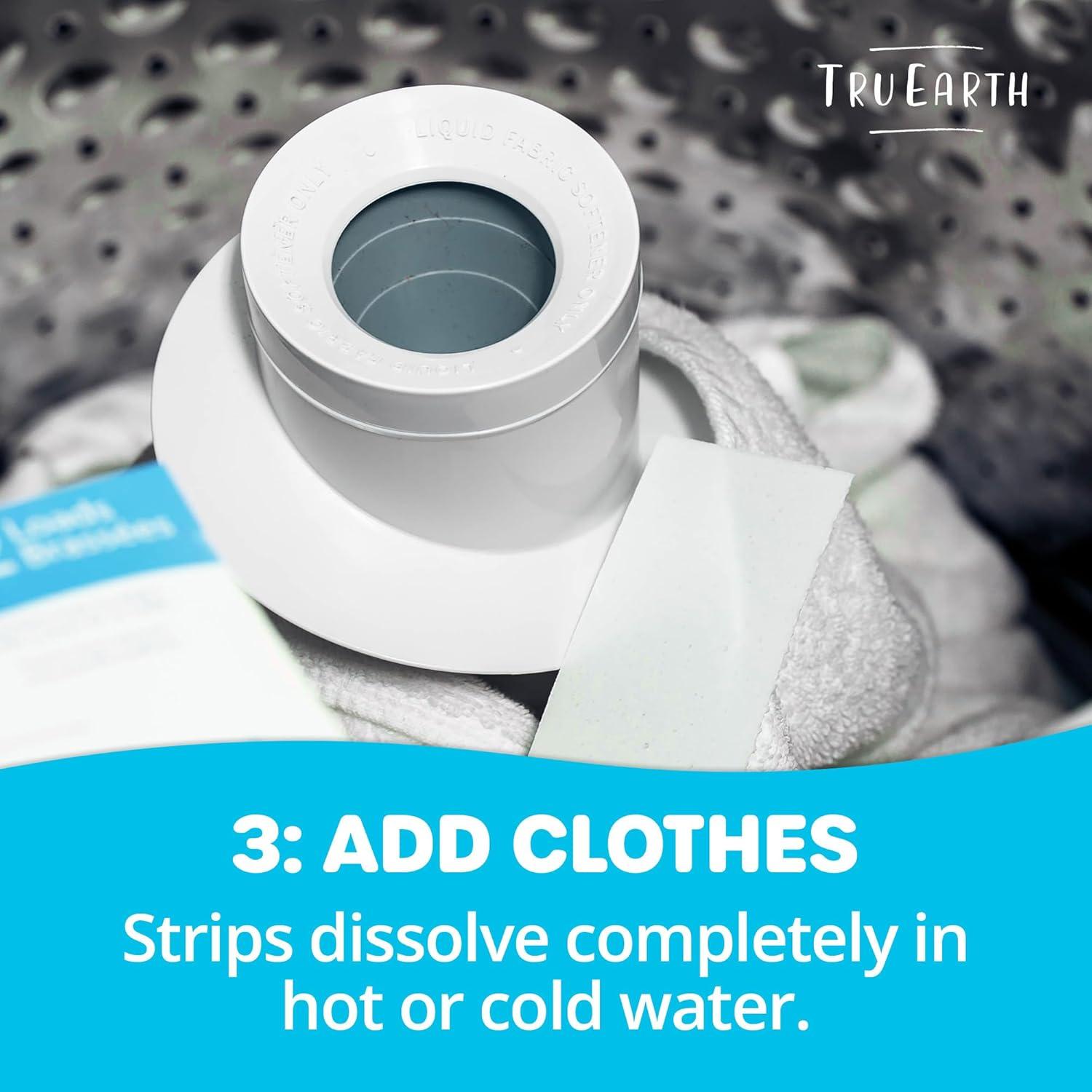 image:imageTru Earth Compact Dry Laundry Detergent Unscented Up to 64 Loads 32 Sheets Liquidless Detergent Travel Packaging May VaryFresh Linen