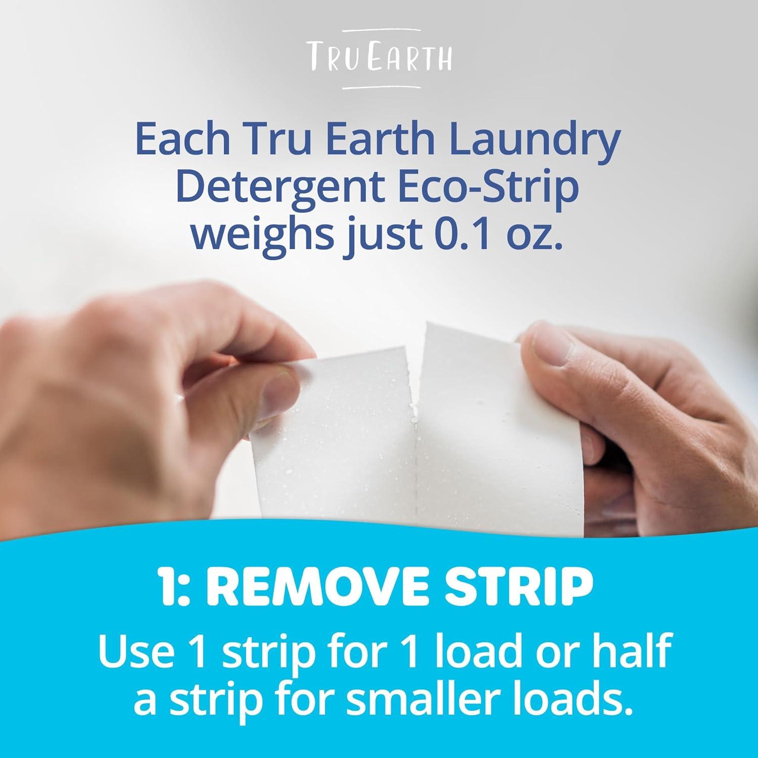 image:imageTru Earth Compact Dry Laundry Detergent Unscented Up to 64 Loads 32 Sheets Liquidless Detergent Travel Packaging May VaryFresh Linen