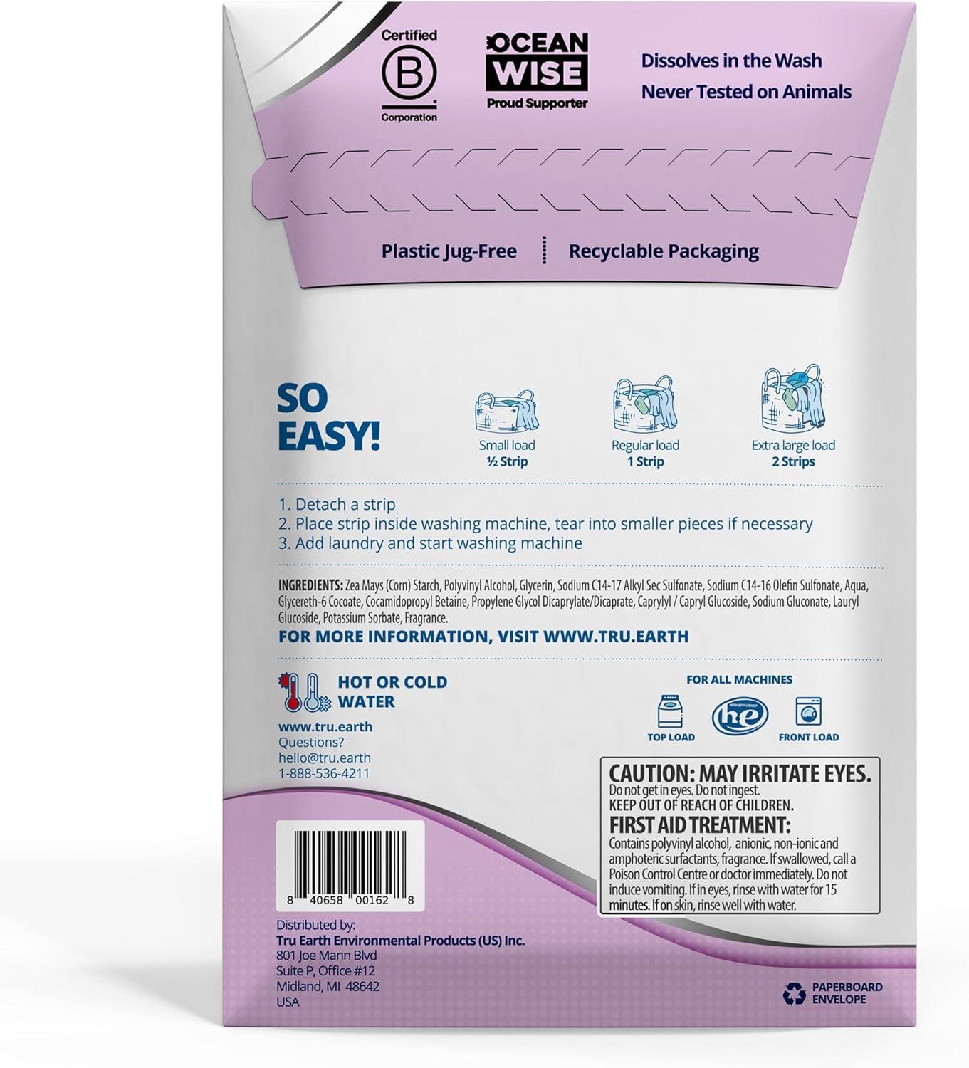 image:imageTru Earth Platinum Heavy Duty Laundry Detergent Sheets Up to 768 Loads 384 Count Fresh Linen Scent UltraConcentrated EcoFriendly Laundry SheetsLilac Breeze Platinum