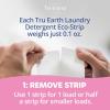 Tru Earth Compact Dry Laundry Detergent, Unscented – Up to 64 Loads (32 Sheets) | Liquidless Detergent, Travel | Packaging May Vary(Baby)