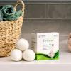 Tru Earth Wool Dryer Balls, Set of 4 XL 100% Wool Anti-Static Balls for Laundry, Reusable & All Natural(4)
